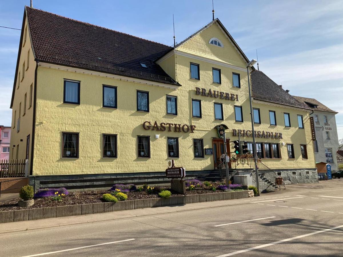 Hotel Brauerei-Gasthof Reichsadler Mogglingen Exterior foto